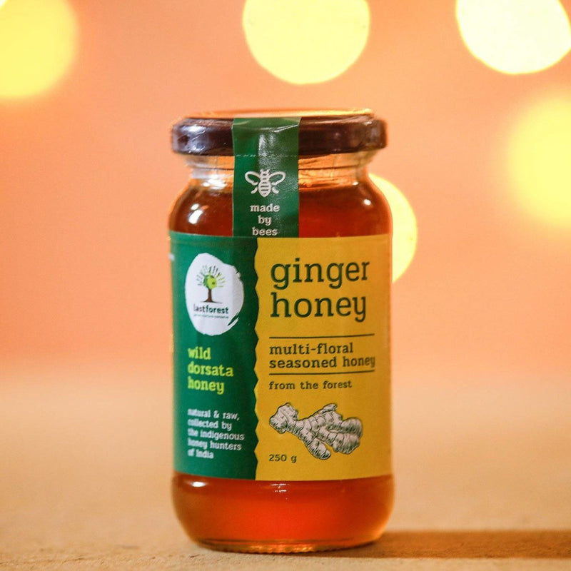 Buy Ginger Spiced Wild Honey - 250gms | Shop Verified Sustainable Honey & Syrups on Brown Living™