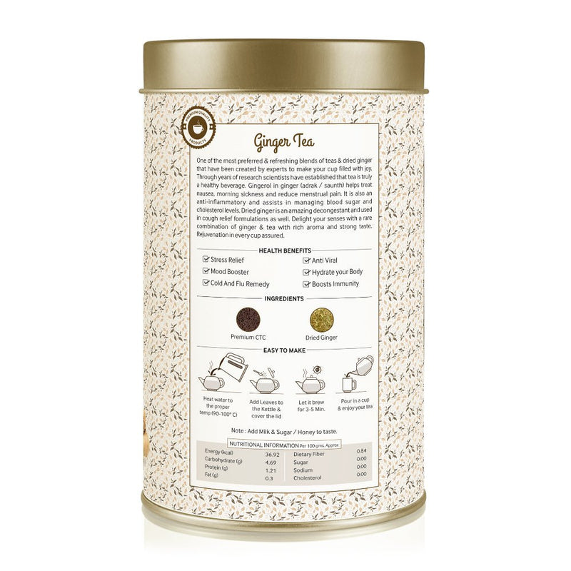 Buy Ginger Tea Can (100 g) | Shop Verified Sustainable Tea on Brown Living™
