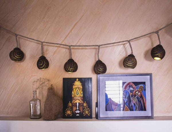 Buy Girija coconut string lights | Shop Verified Sustainable Lamps & Lighting on Brown Living™