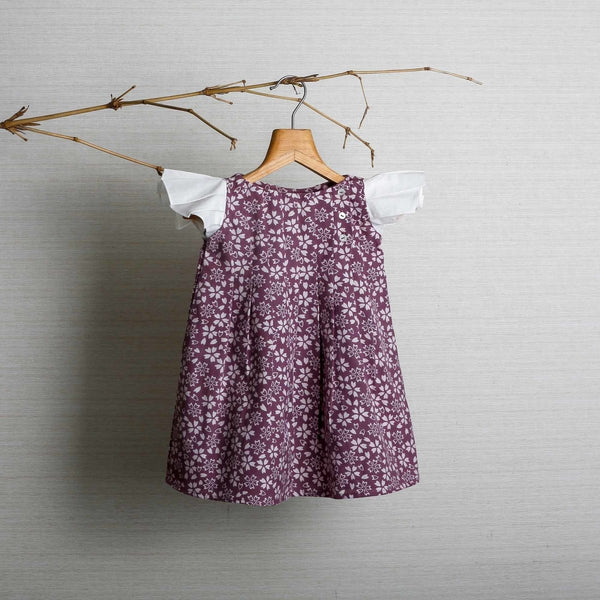 Buy Girls Daphne Dress - Berry Purple | Shop Verified Sustainable Kids Frocks & Dresses on Brown Living™