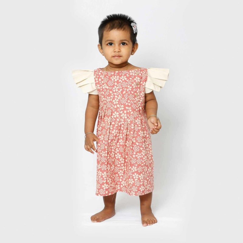 Buy Girls Daphne Dress - Subtle Red | Shop Verified Sustainable Products on Brown Living