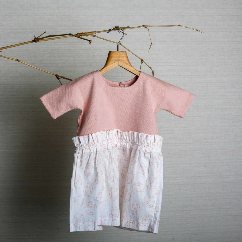 Buy Girls Pebble Dress - Peach | Shop Verified Sustainable Products on Brown Living