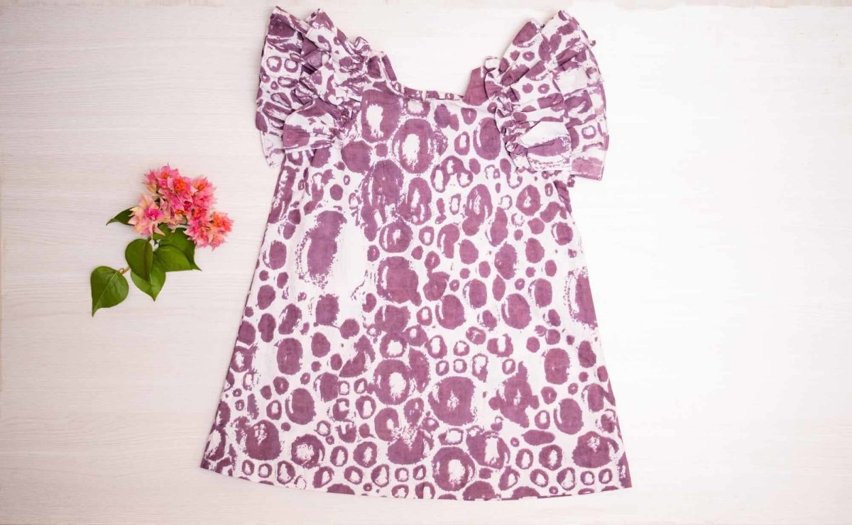 Girls Petunia Dress - Berry Purple | Verified Sustainable by Brown Living™