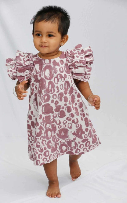 Girls Petunia Dress - Berry Purple | Verified Sustainable by Brown Living™