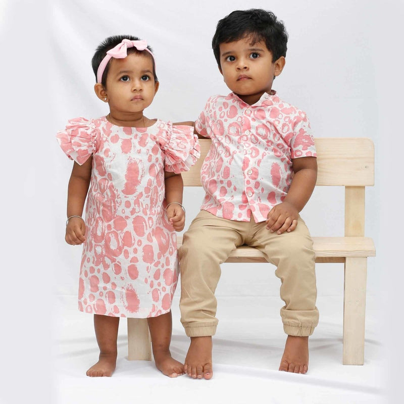 Buy Girls Petunia Dress - Blossom Pink | Shop Verified Sustainable Products on Brown Living
