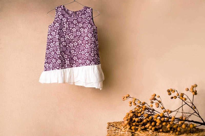Buy Girls Voila Dress - Berry Purple | Shop Verified Sustainable Kids Frocks & Dresses on Brown Living™