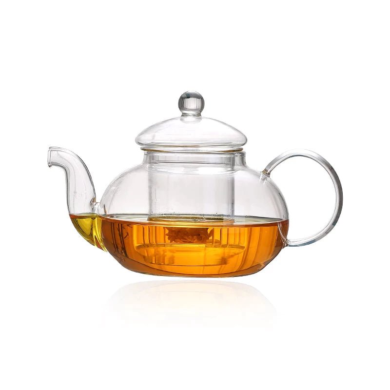 Buy Glass Kettle and Tea-Lite Set- Transparent | Shop Verified Sustainable Products on Brown Living