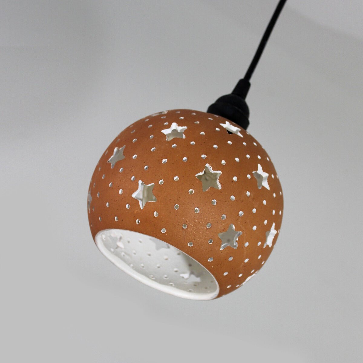 GLO - L STAR Handmade Terracotta Ceiling Light | Verified Sustainable by Brown Living™