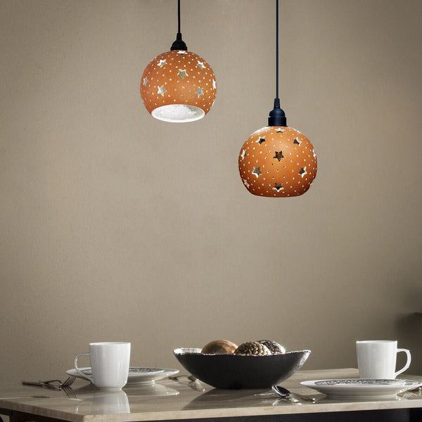 Buy GLO-L STAR Handmade Terracotta Ceiling Light | Shop Verified Sustainable Products on Brown Living