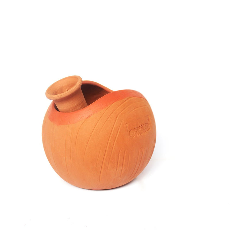Buy GLO (L) Terracotta Planter with Deep Root Watering System Set of 2 | Shop Verified Sustainable Products on Brown Living