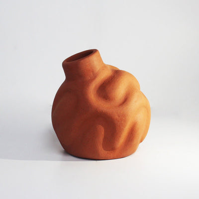 GLO Small Organic Profiled Tiled Flower Vase – Decor & Artefacts on Brown Living™. SKU: VS - GLO/OSP/TLT. Img 3.