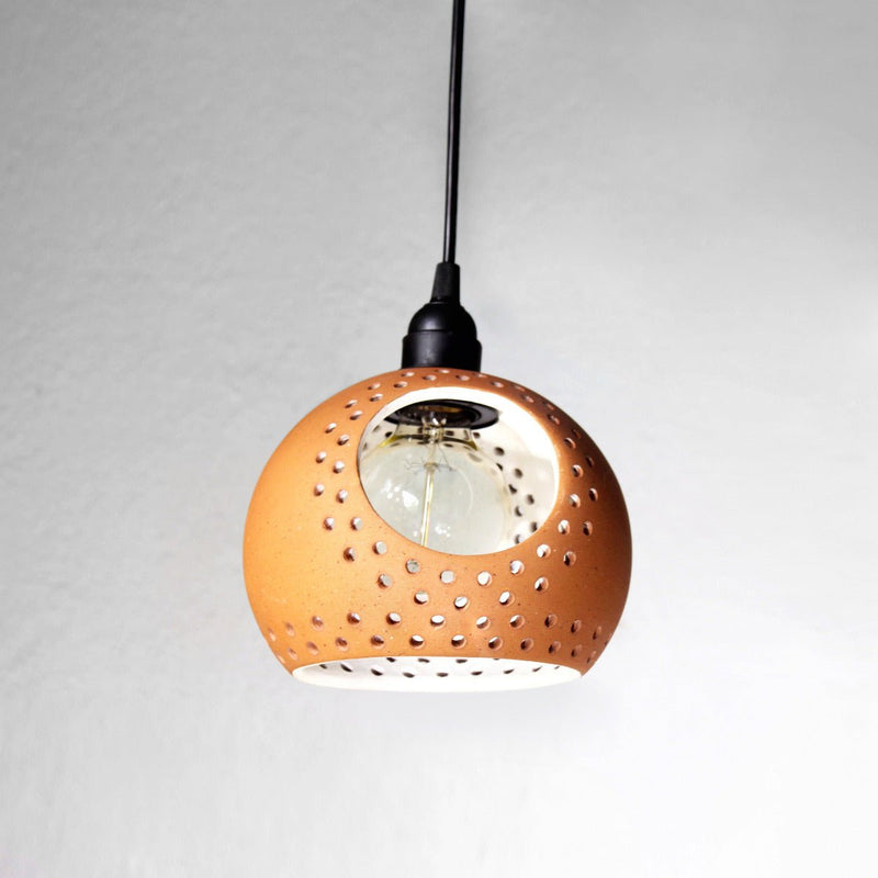 Buy GLO XL 3 Slice Handmade Terracotta Ceiling Light | Shop Verified Sustainable Products on Brown Living