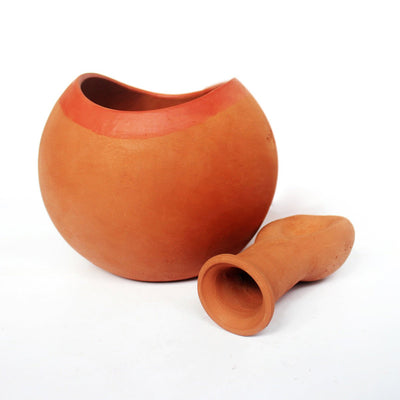 GLO (XL)Terracotta Planter with Deep Root Watering System - Set of 2 – Pots & Planters on Brown Living™. SKU: PLT - GLO/DR/XL2. Img 5.