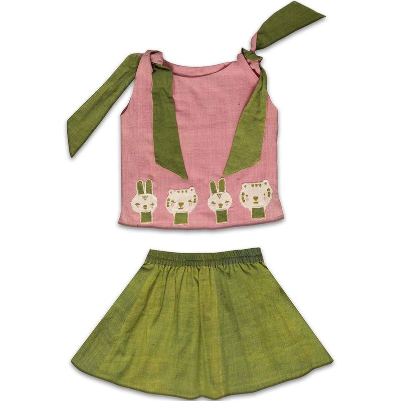 Buy Gloria Skirt Set For Girls | Shop Verified Sustainable Products on Brown Living