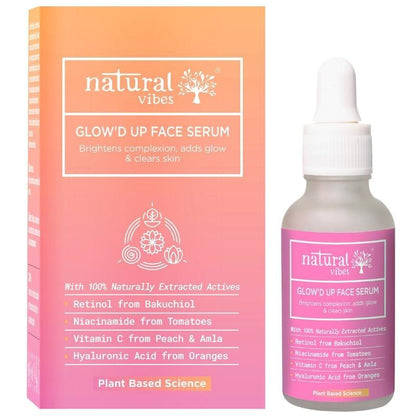 Glow 'd Up Face Serum with Plant Based Niacinamide – Face Serum by Natural Vibes available on Brown Living™. . SKU: 063 - 15776 - NV_glow'dup_serum_30ml. Img 6.