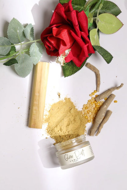 Glow Dust Facial Scrub – Face Scrub on Brown Living™. SKU: Lamina - 7. Img 1.