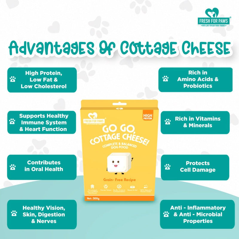 Buy Go Go Cottage Cheese | 300 gram | Shop Verified Sustainable Pet Food on Brown Living™