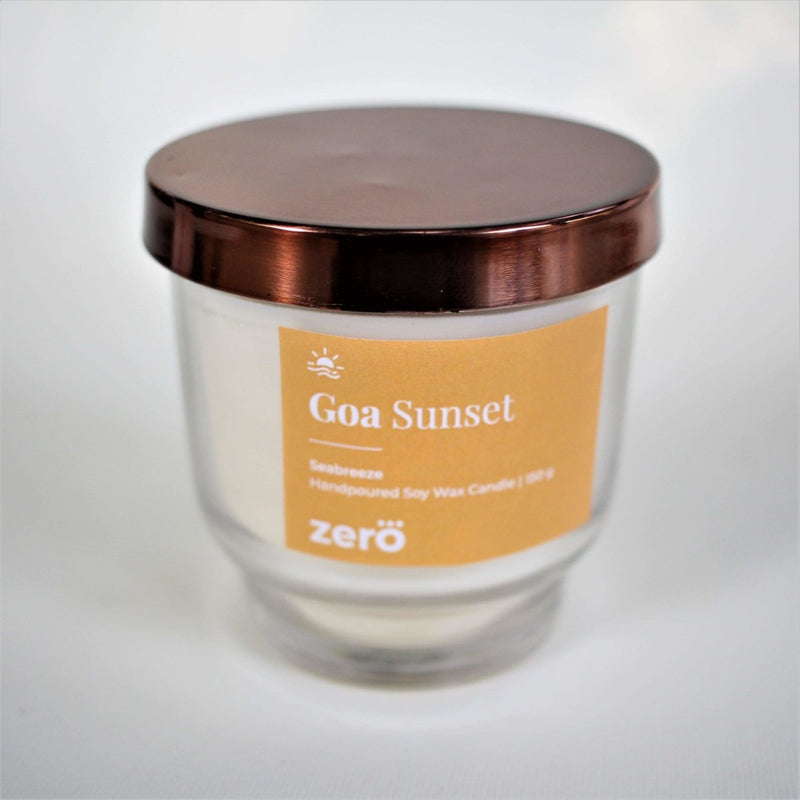 Buy Goa Sunsets Sea breeze | Scented Soy Wax Candle | 150g | Shop Verified Sustainable Candles & Fragrances on Brown Living™