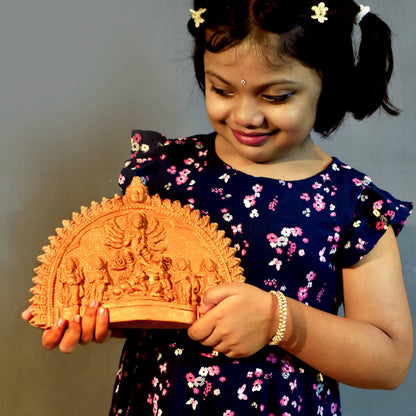 Goddess Durga Family Little Idol (Combo Pack Puja Kit) | Verified Sustainable by Brown Living™