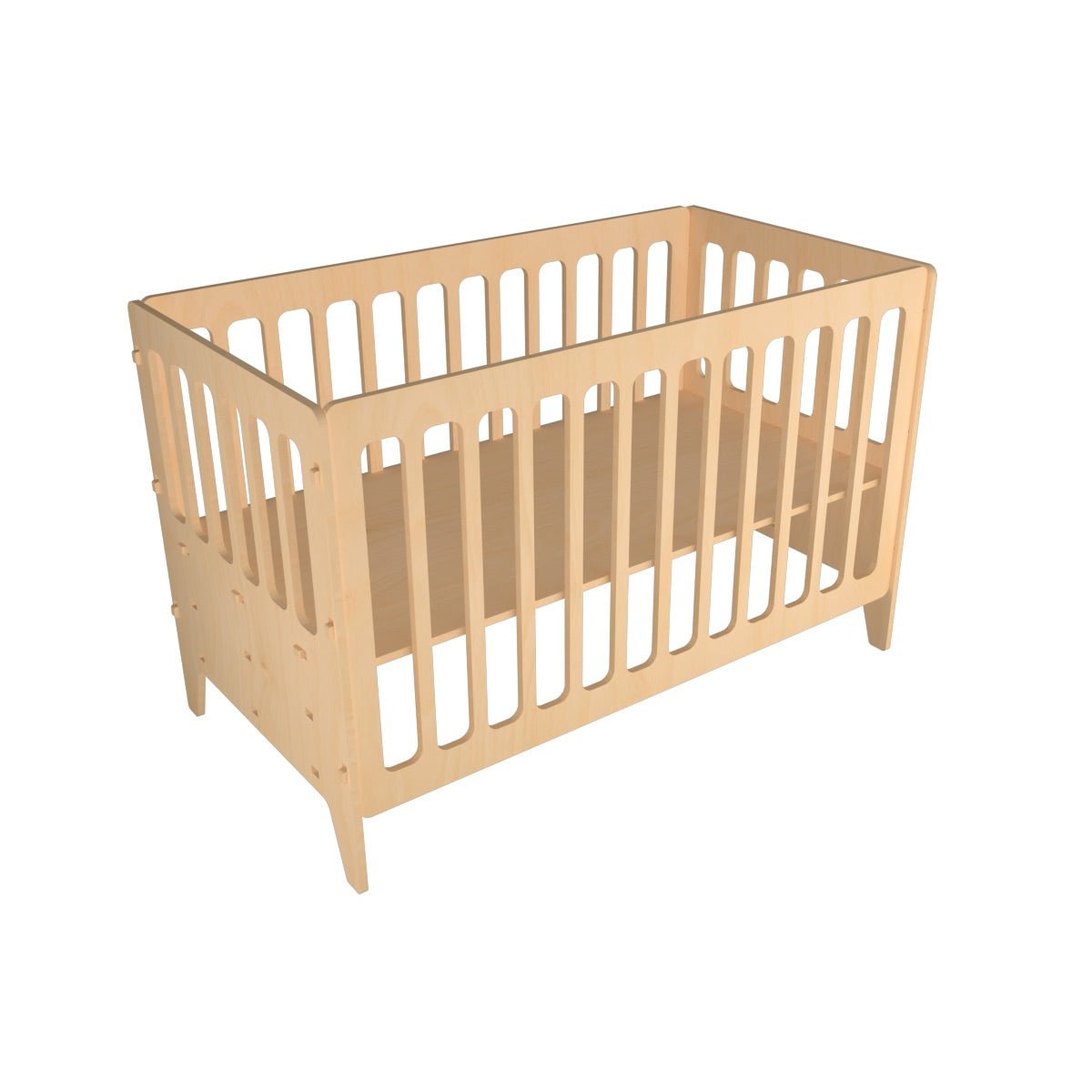 Gold Cherry | Wooden Crib - Large | Verified Sustainable by Brown Living™