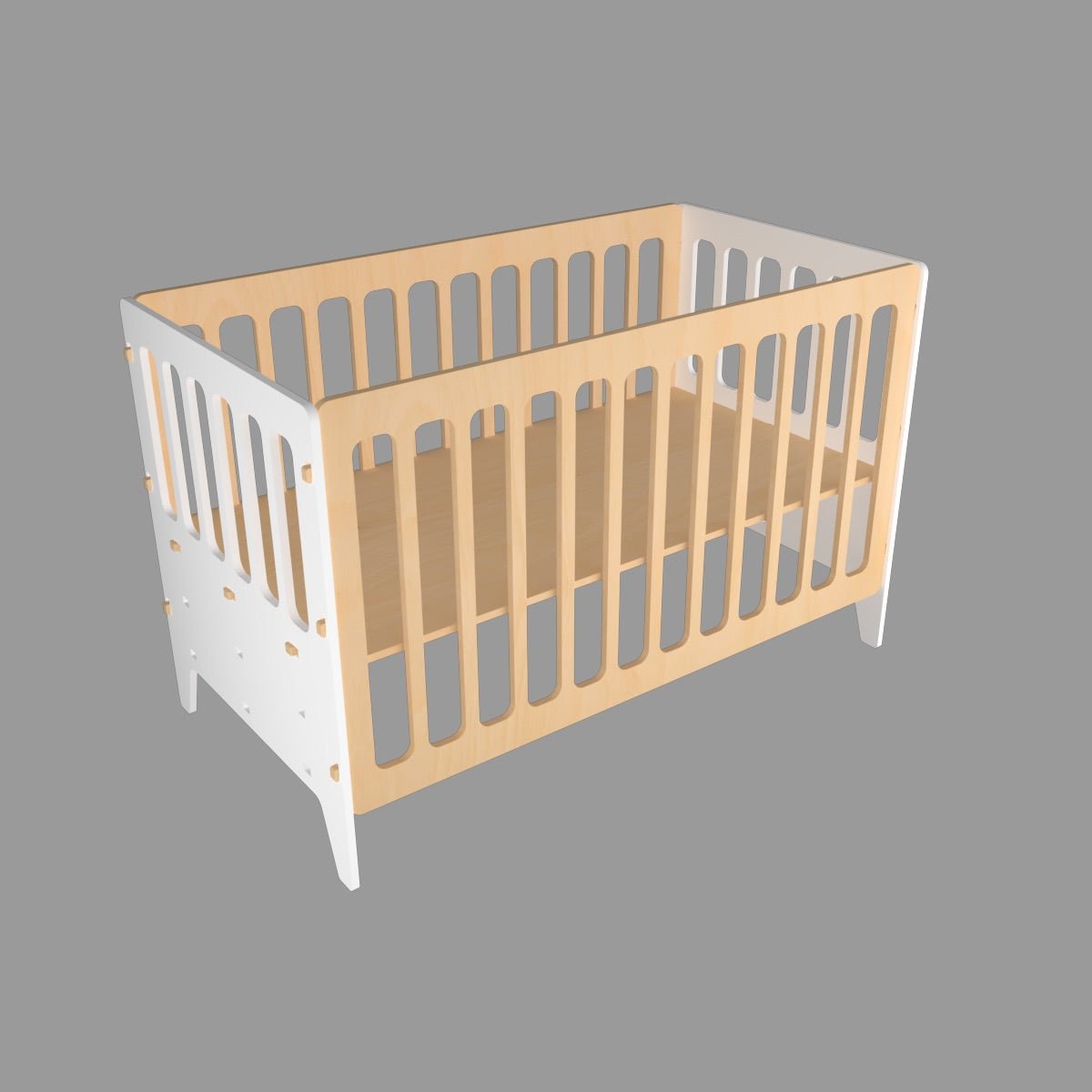 Gold Cherry | Wooden Crib - Large | Verified Sustainable by Brown Living™