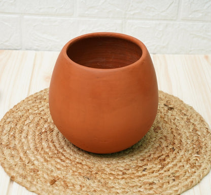 Terracotta Pots, Clay Pots For Plants - (Half Lantern - Pack1) | Verified Sustainable by Brown Living™