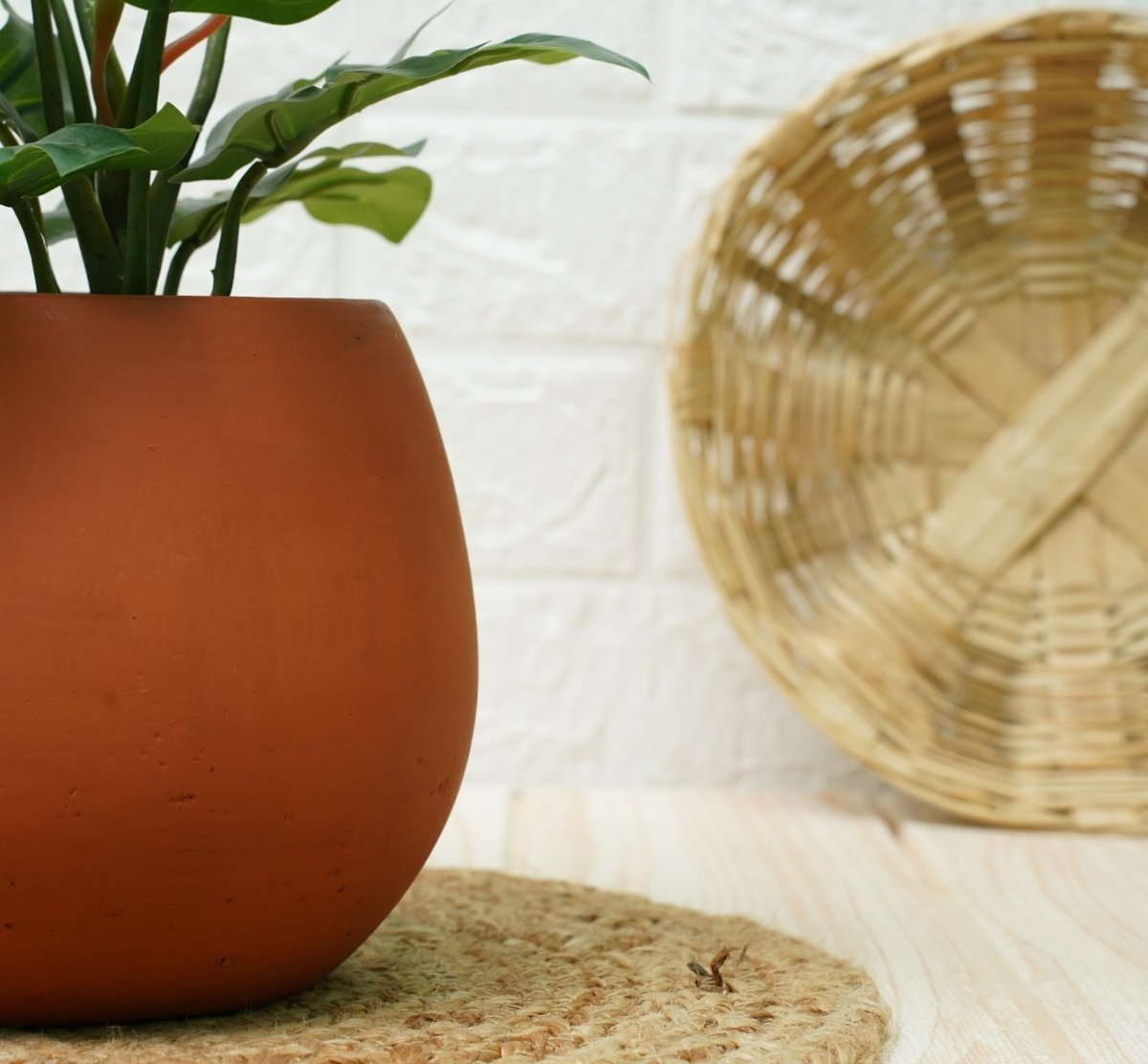 Terracotta Pots, Clay Pots For Plants - (Half Lantern - Pack1) | Verified Sustainable by Brown Living™