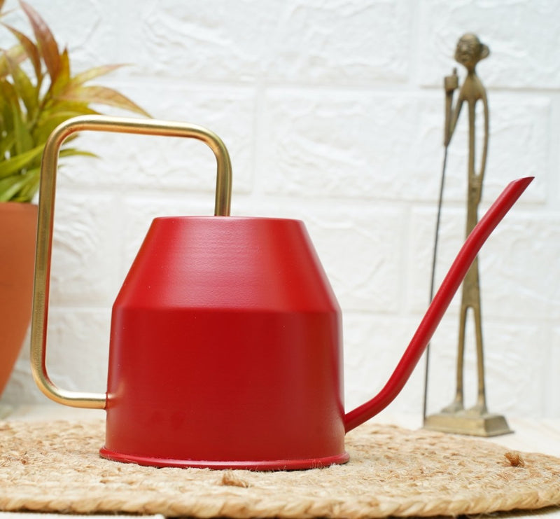 Buy Gold Dust Watering Can For Plants, Garden Tools, Plant Watering Can (Red (0.9 Lt)) | Shop Verified Sustainable Products on Brown Living