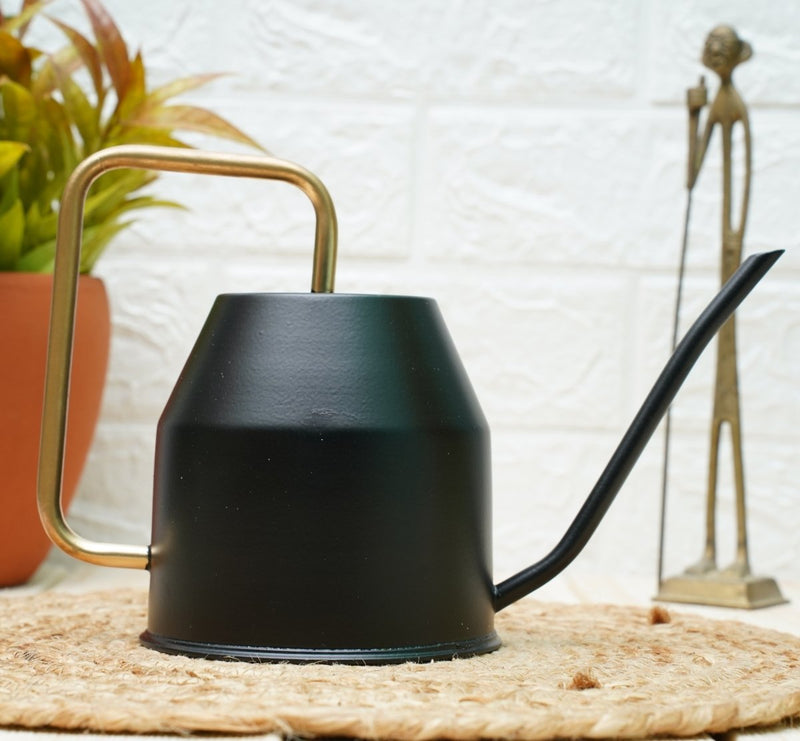 Buy Gold Dust Watering Can For Plants, Gardening Tools For Watering, Terrace Garden Accessories (Black (0.9 Lt)) | Shop Verified Sustainable Products on Brown Living