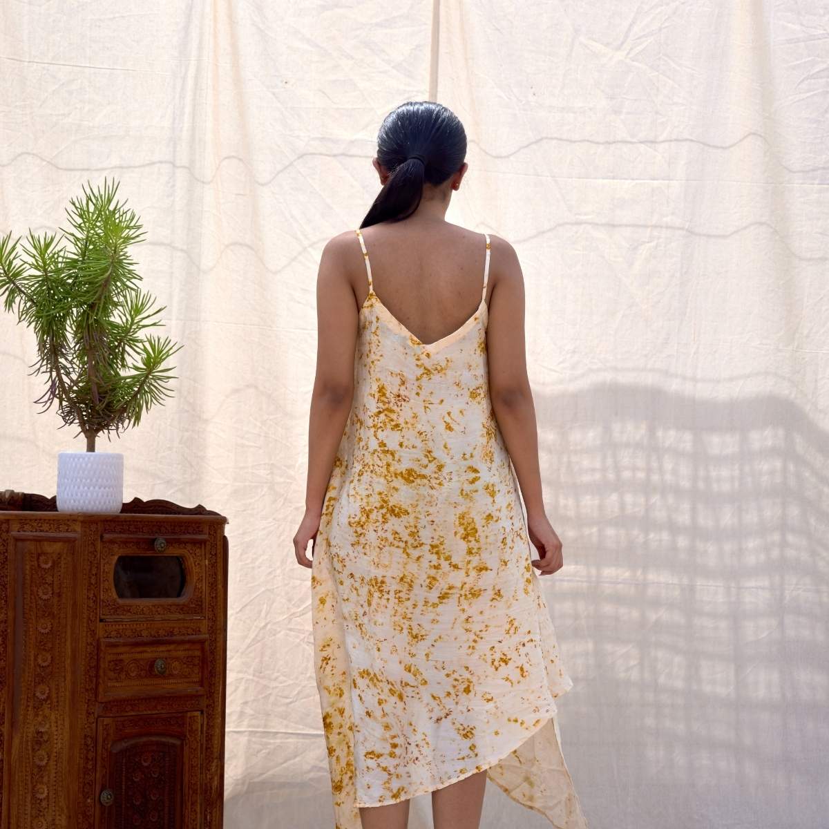 Golden Glory | Asymmetric Dress | Verified Sustainable by Brown Living™