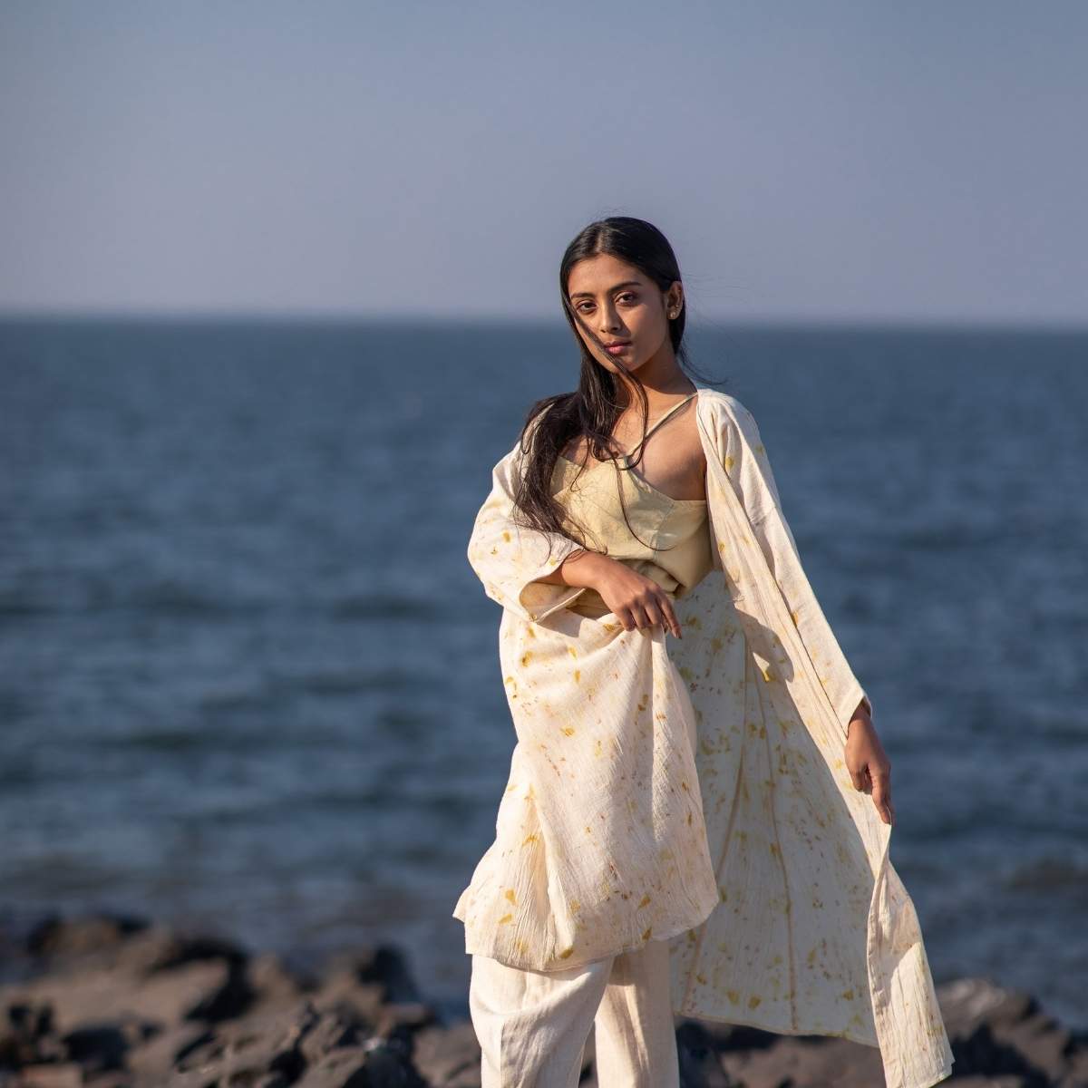 Golden Glory | Effortless A - Line Jacket | Verified Sustainable by Brown Living™