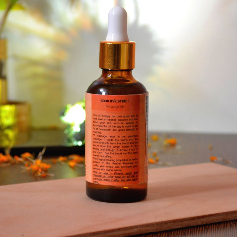 Buy Good bye Stress Massage oil | Shop Verified Sustainable Body Oil on Brown Living™