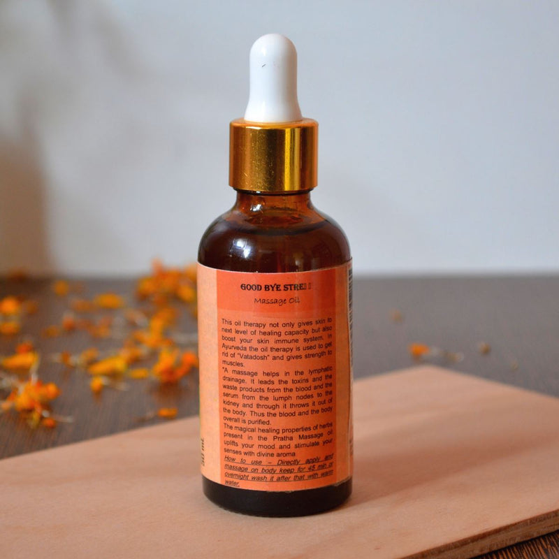 Buy Good bye Stress Massage oil | Shop Verified Sustainable Products on Brown Living