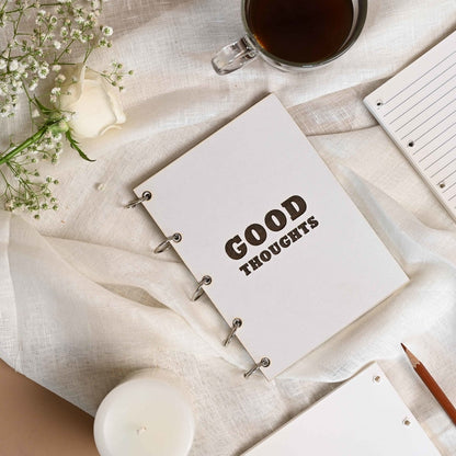 Good Thoughts - Refillable Notebook | Verified Sustainable by Brown Living™