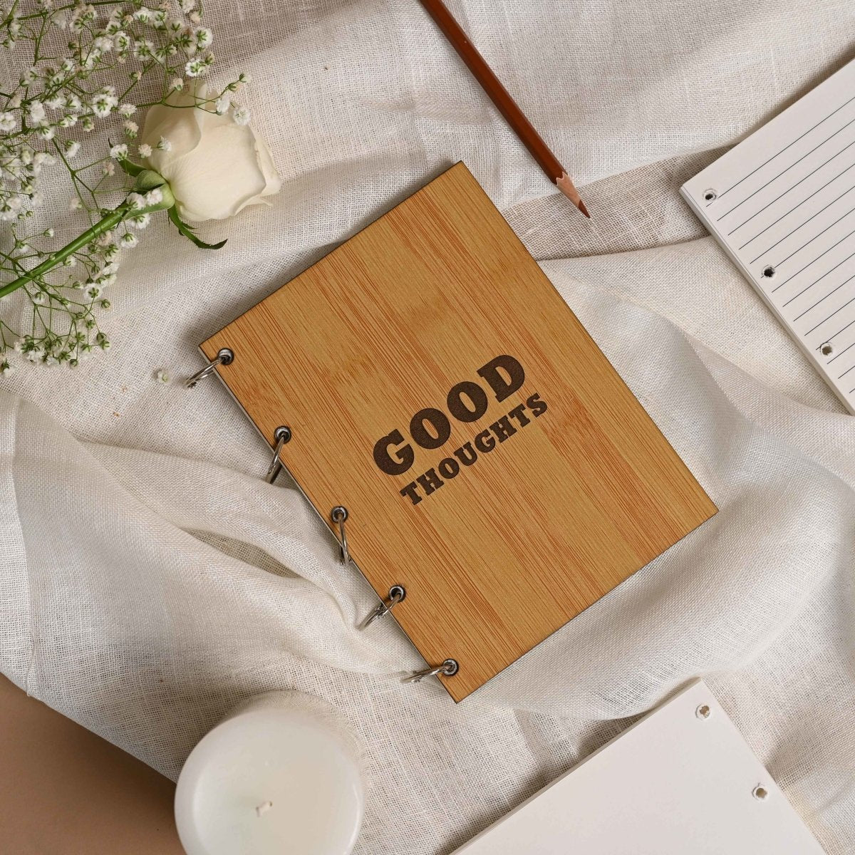 Good Thoughts - Refillable Notebook | Verified Sustainable by Brown Living™