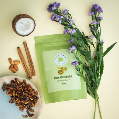 Grain - Free Granola | Heathy Gluten Free Granola – Cereal & Meusli on Brown Living™. SKU: TME - 04 - 250. Img 2.