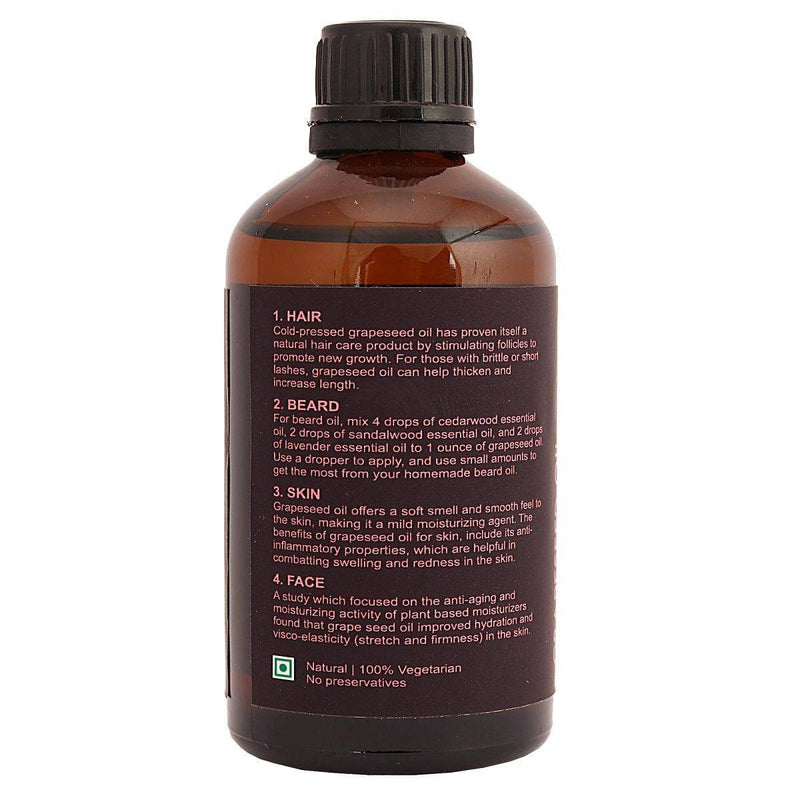 Buy Grapeseed Oil - 100g | Shop Verified Sustainable Body Oil on Brown Living™