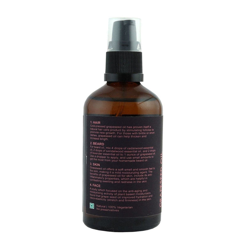 Buy Grapeseed Oil - 100g | Shop Verified Sustainable Body Oil on Brown Living™