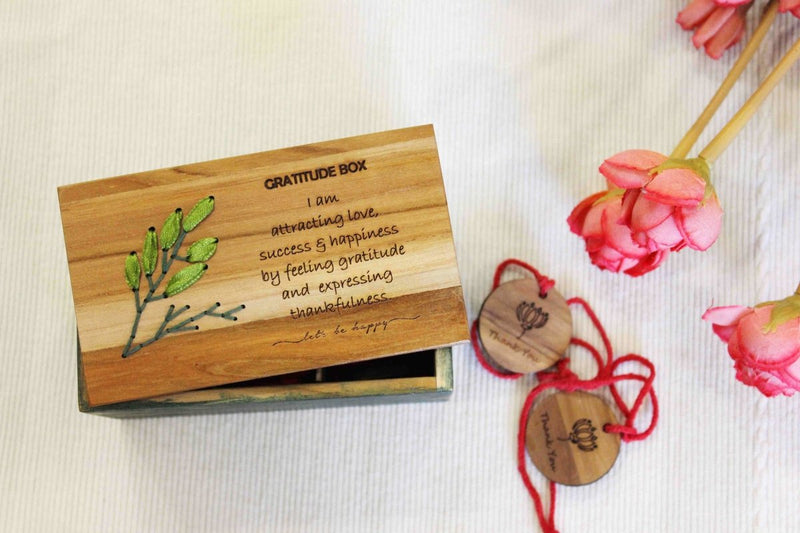 Buy Gratitude Box (Small) - Way to Happiness | Shop Verified Sustainable Decor & Artefacts on Brown Living™