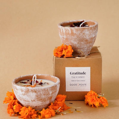 Gratitude Candle – Candles & Fragrances on Brown Living™. SKU: GRCAN01. Img 2.