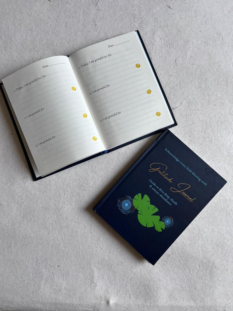 Gratitude Journal- Dark blue | Verified Sustainable Notebooks & Notepads on Brown Living™