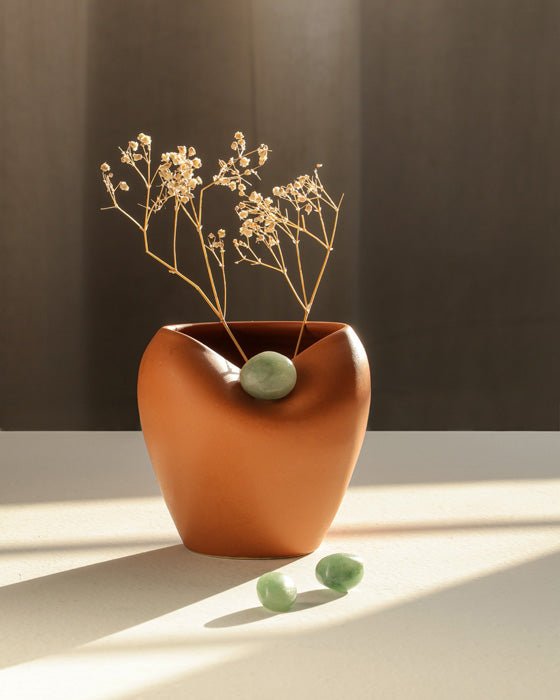 Buy Gratitude Vase - Teracotta Brown | Shop Verified Sustainable Vases on Brown Living™