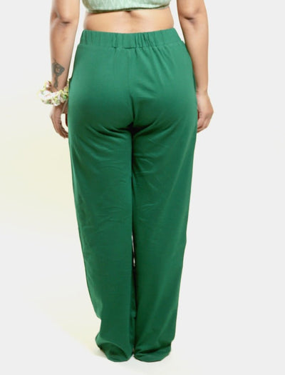 Green 100% Organic Cotton Pajama – Womens Pants on Brown Living™. SKU: 014/PJ/Green/S_24BL10717. Img 4.