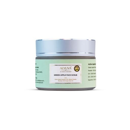 Buy Green Apple Face Scrub for All Skin Types - 50 gm | Shop Verified Sustainable Products on Brown Living