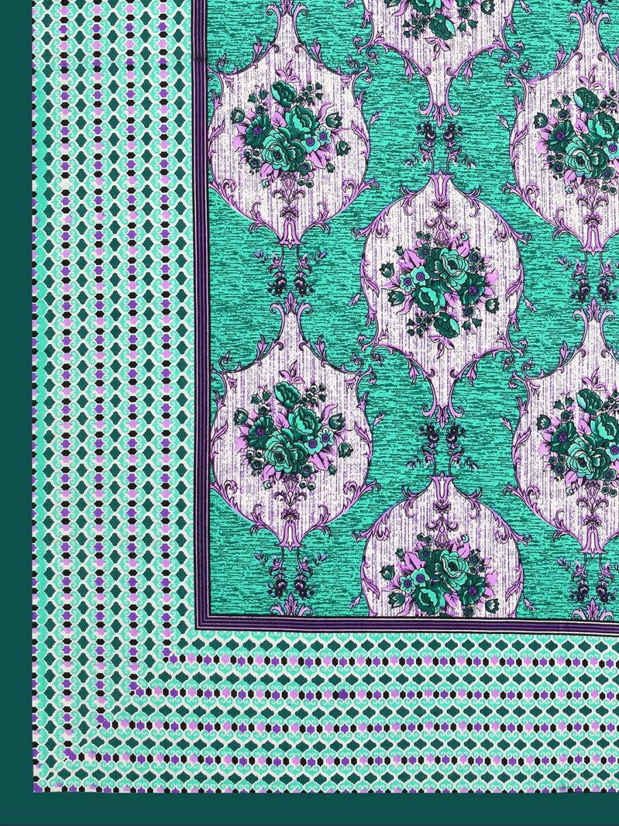 Interiors Hand Block Printed Cotton Queen Size Bedding Set | Verified Sustainable by Brown Living™
