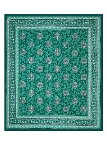 Interiors Hand Block Printed Cotton Queen Size Bedding Set | Verified Sustainable by Brown Living™