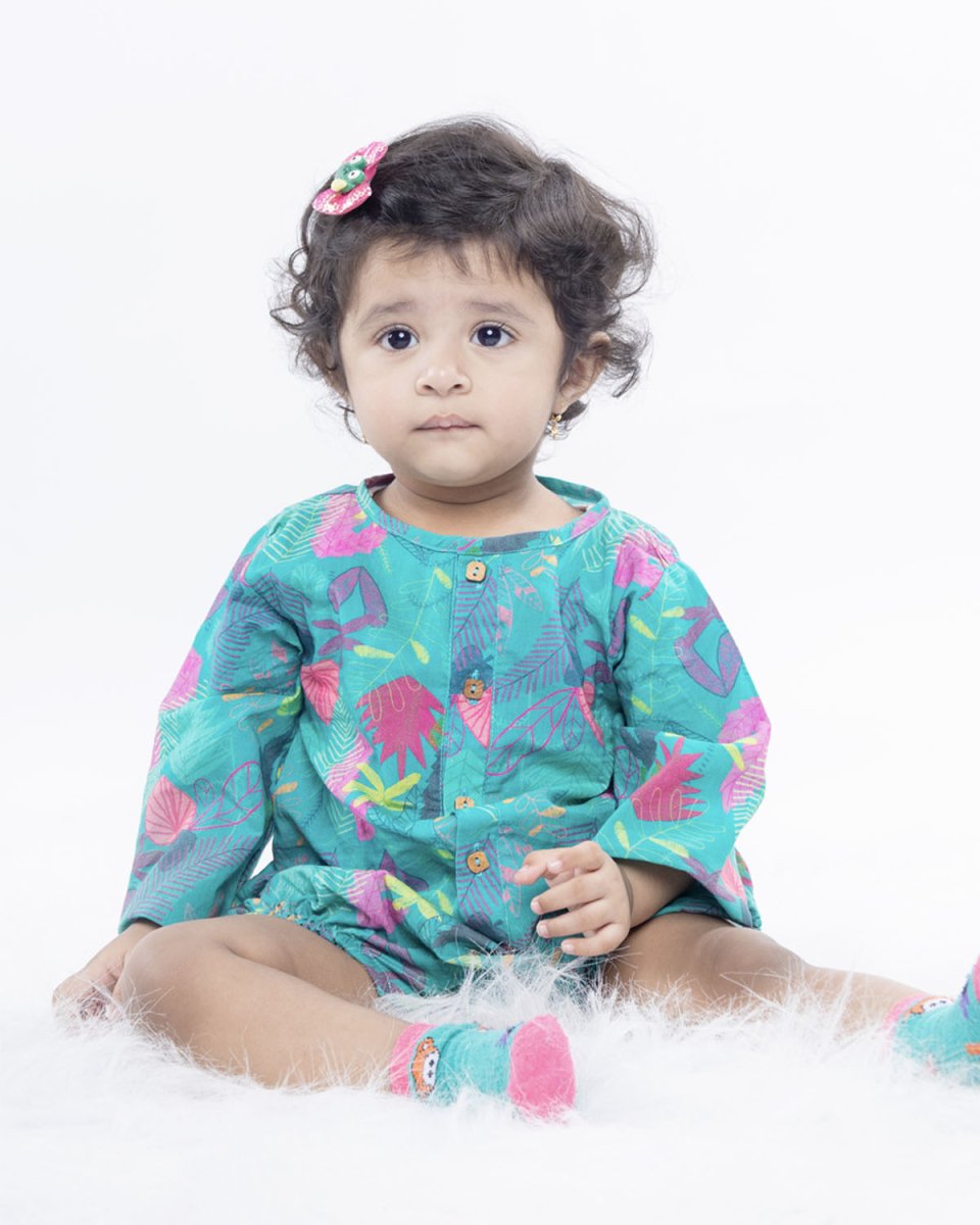 Buy Green Leafy Full Sleeves Unisex Onesie | Kids onesie | Made with ...