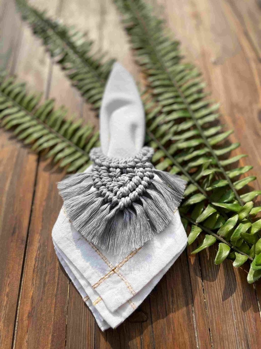 Green Spiral Table Mat Napkin Ring & Coaster Set | Verified Sustainable by Brown Living™
