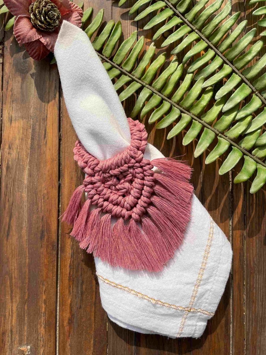 Green Spiral Table Mat Napkin Ring & Coaster Set | Verified Sustainable by Brown Living™
