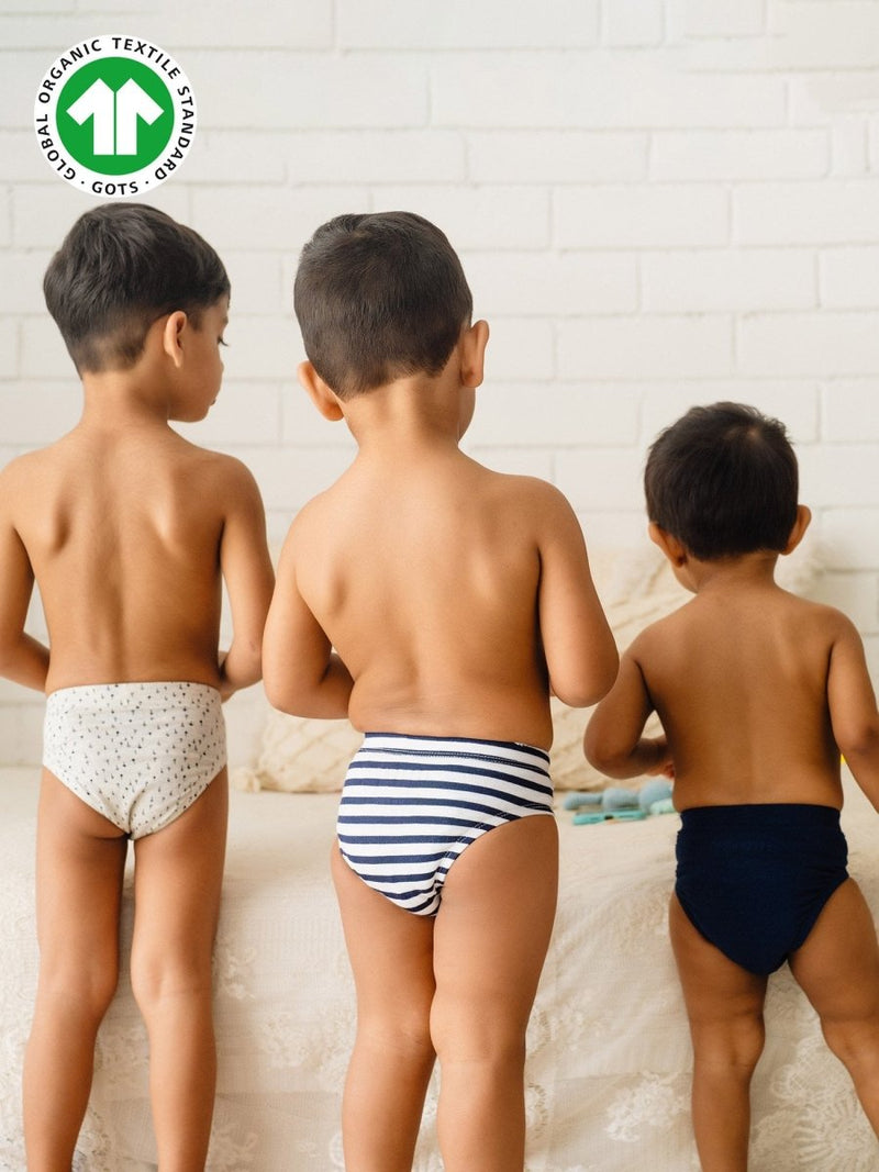 Buy Greendigo True Blue Boys Briefs - Pack of 3 | Shop Verified Sustainable Products on Brown Living